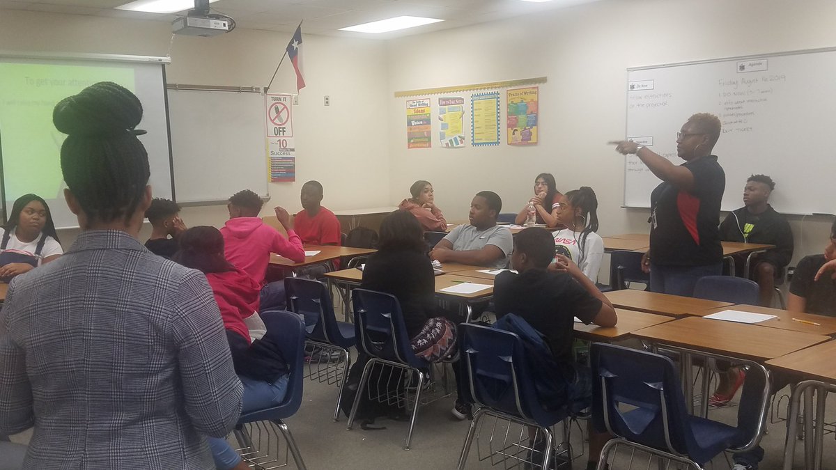 DrKabrina's tweet photo. Had the opportunity to visit @whsmustangs and get into the learning with @DouglasEricca. The Mustangs are ready to #SOAR as they discuss entry and exit routines and student questionnaires. #FirstFiveDays #SEL
@khechara @SpringISD_Curr https://t.co/DHz2Q392Wh