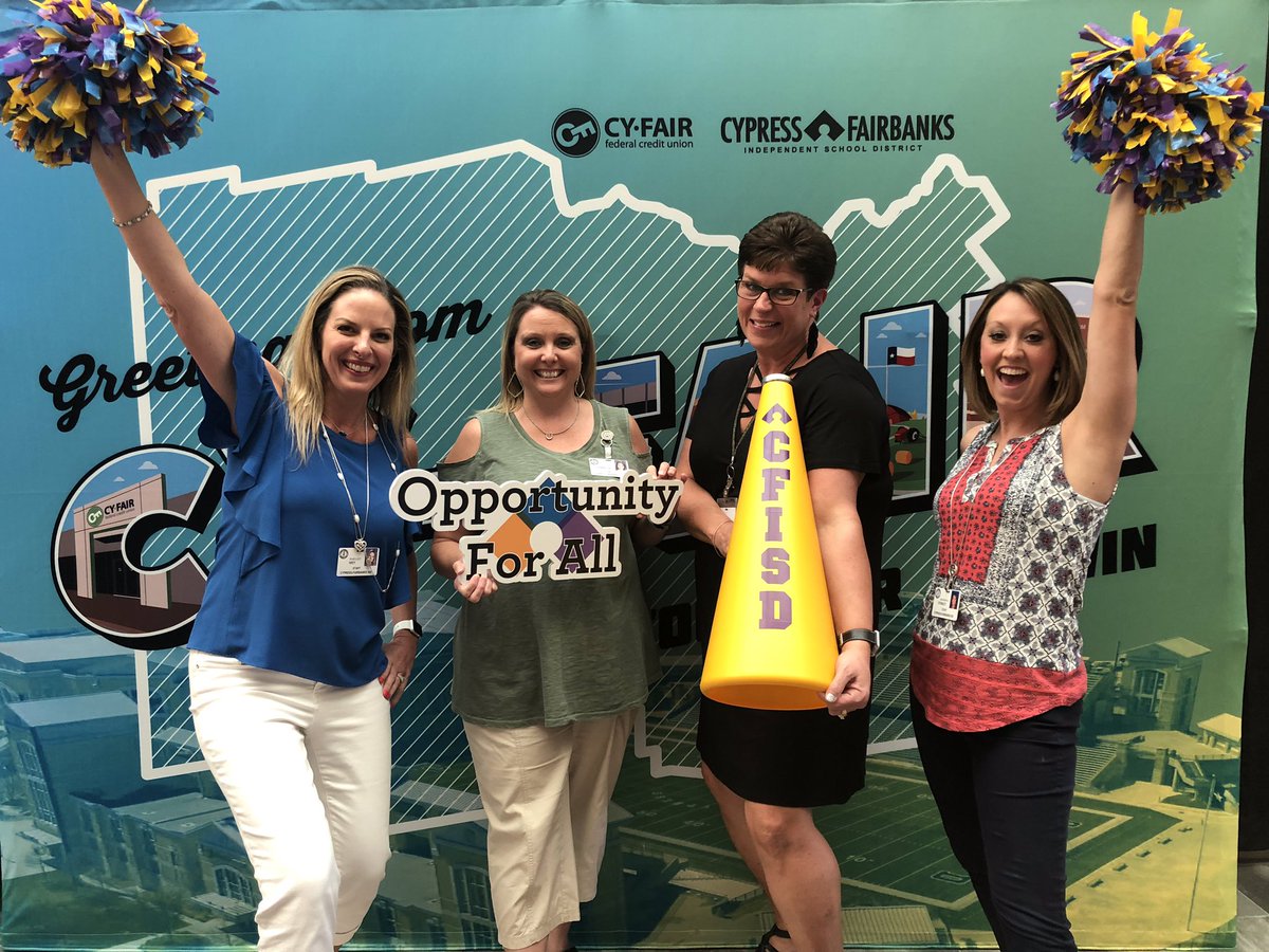 Last day of professional development. Great team, ready for a great year! <a href="/mrsivey_swenke/">Mrs. Ivey</a> <a href="/DennisonSwenke/">Tracey Dennison</a> <a href="/swenkealdridge/">Mrs. Aldridge - 2nd Grade</a> <a href="/CyFairFCU/">Cy-Fair FCU</a>