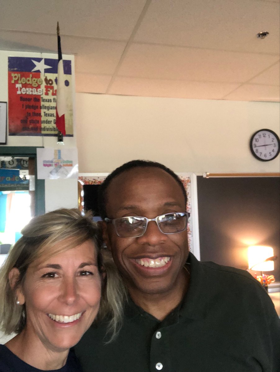 MrsGipsonTCE's tweet photo. It’s the 3rd day of school and Mr. Hill is at TCE once again checking on CISD Staff and learners. Love his dedication. #cisdourstory #cisdlearns https://t.co/u9jzCzmjX2