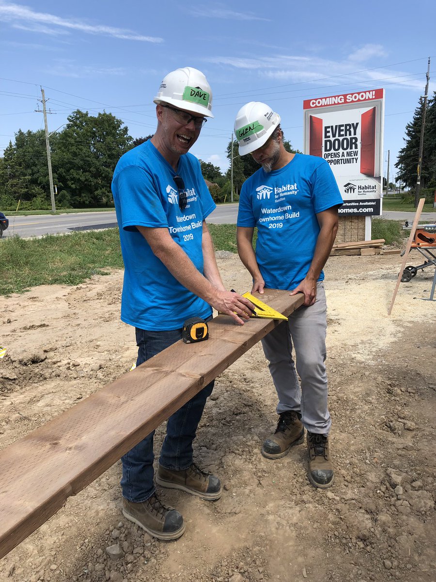 Chrissy_Walker_'s tweet photo. Thanks Everyone for attending the @HabitatHamilton Build Day sponsored by @GenworthCanada.  

Thank you Nancy Campbell &amp; Tina Ferrari, representing @MeridianCU 

Dave Muirhead, PFP, CIM representing @PenFinancial 

And The Costa Group Mortgages Team!  

You all look great sweaty! https://t.co/KNgzmSLOSo