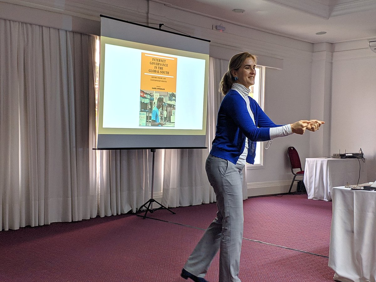 eldiones's tweet photo. .@carolinaaguerre fala agora sobre sobre Abordagens da Governança da Internet na América Latina e no Sul Global #DiGI #DiGI19 https://t.co/Y6ey8C9dWh