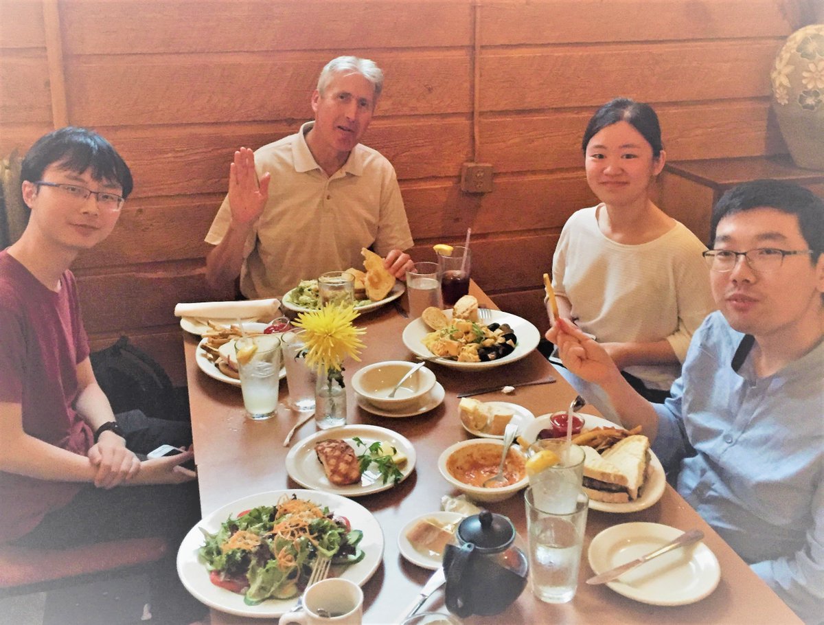 UMNBME's tweet photo. Today we bid our three #visitingstudents from Shanghai Jiao Tong University farewell, as they return to China tomorrow. 

The #undergrads spent the summer in the @umncse labs of Profs. @davidodde, Barocas, and Wang. Wishing them all the best! #summerresearch @UMNresearch https://t.co/So528NhN5h