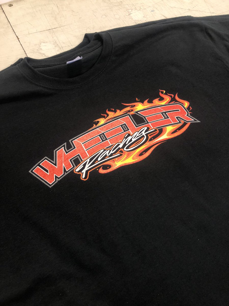 SharrahKevin's tweet photo. New shirts designed and printed up for Wheeler Racing! https://t.co/MNxURLA3ig