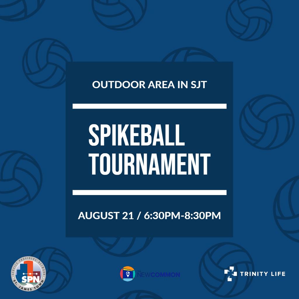 TrinityLifeTO's tweet photo. Think you've got what it takes to level up in the SPIKE BALL tournament? Throw your hat into the ring for a chance to win Cineplex movie tickets!

See you at 6:30 pm at in the outdoor area, at the corner of St James Avenue and Ontario Street! #TLCatSJT #StJamesTown https://t.co/dXaNtCZdeP