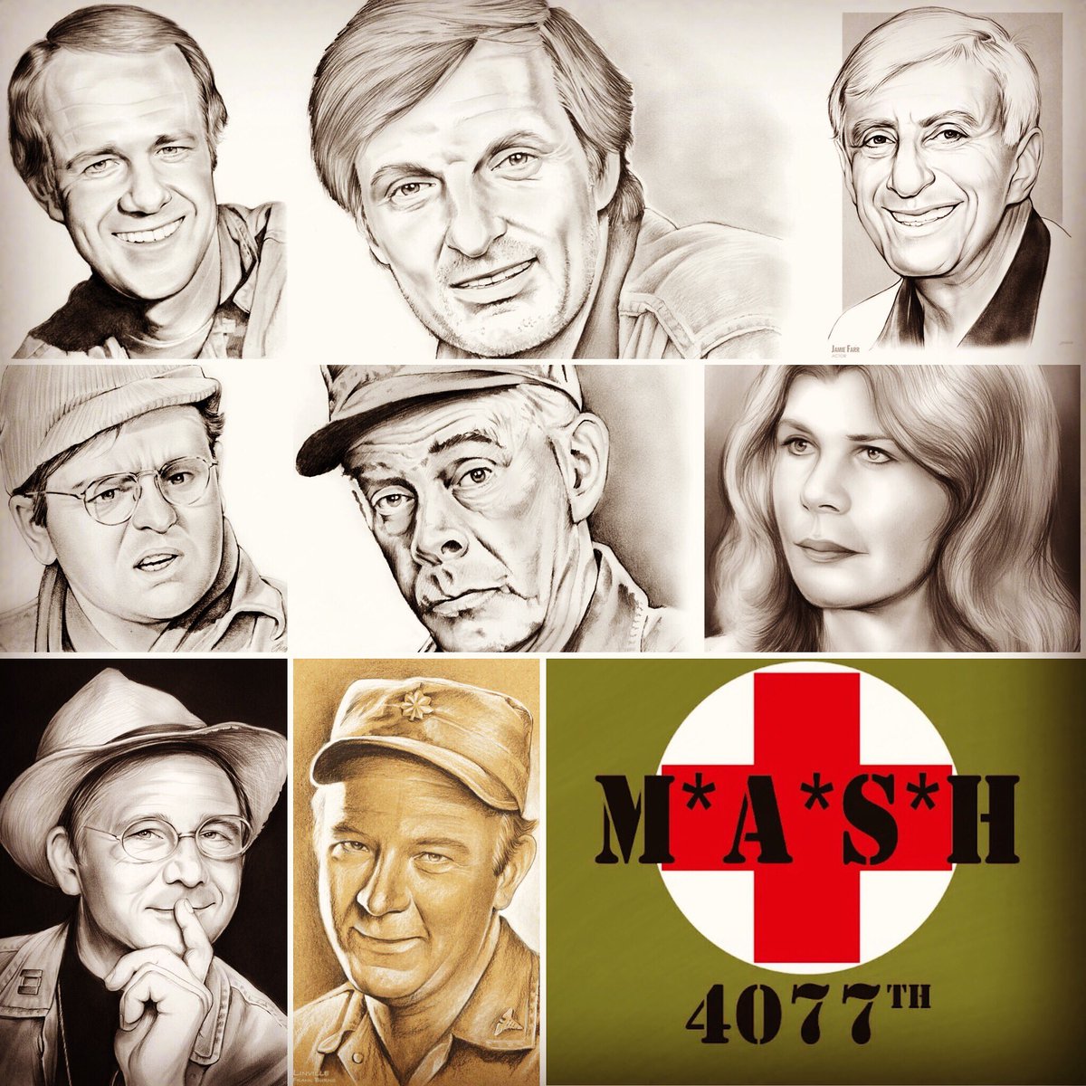 SketchFanArt's tweet photo. #Mash #ColonelPotter #Honeycutt #Radar #Hawkeye #MargaretHoulihan #FatherMulcahy #Hunnicutt #ColonelPotter #RetroTV https://t.co/Ebyf9iCcvR