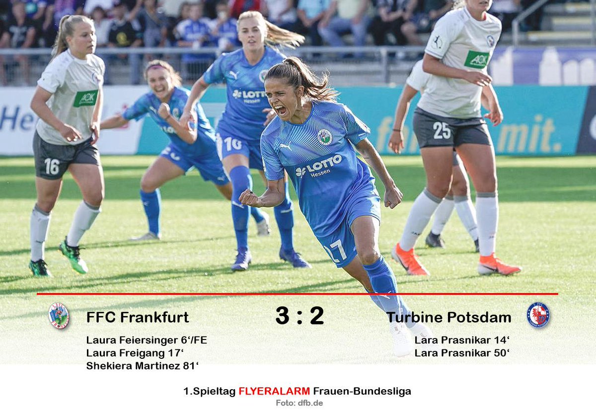 FFB_Ergebnisse's tweet photo. Was für ein Auftakt in die neue Saison: Fünf Tore in einem intensiven und spannenden Spiel ... #DieLiga #FFCPDM #Bundesliga https://t.co/qQE9U1F51x