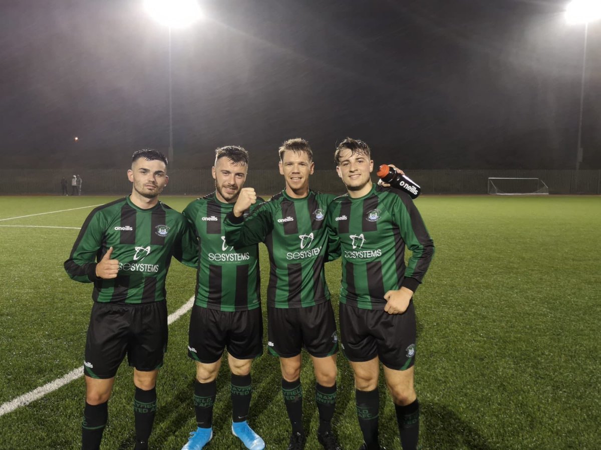 Mayfield_Utd's tweet photo. Full time @Mayfield_Utd 6 @leesideafc 1 Great start for our lads..MOTM performance from Brendan O’Donnell with 2 goals &amp; 2 assists,2 from Billy Tabb &amp; 1 each from Eoin McCarthy &amp; Dean O’Connell 💚🖤⚽️@MunsterSenLgue @BigRedBench https://t.co/lOHSlUSXM8