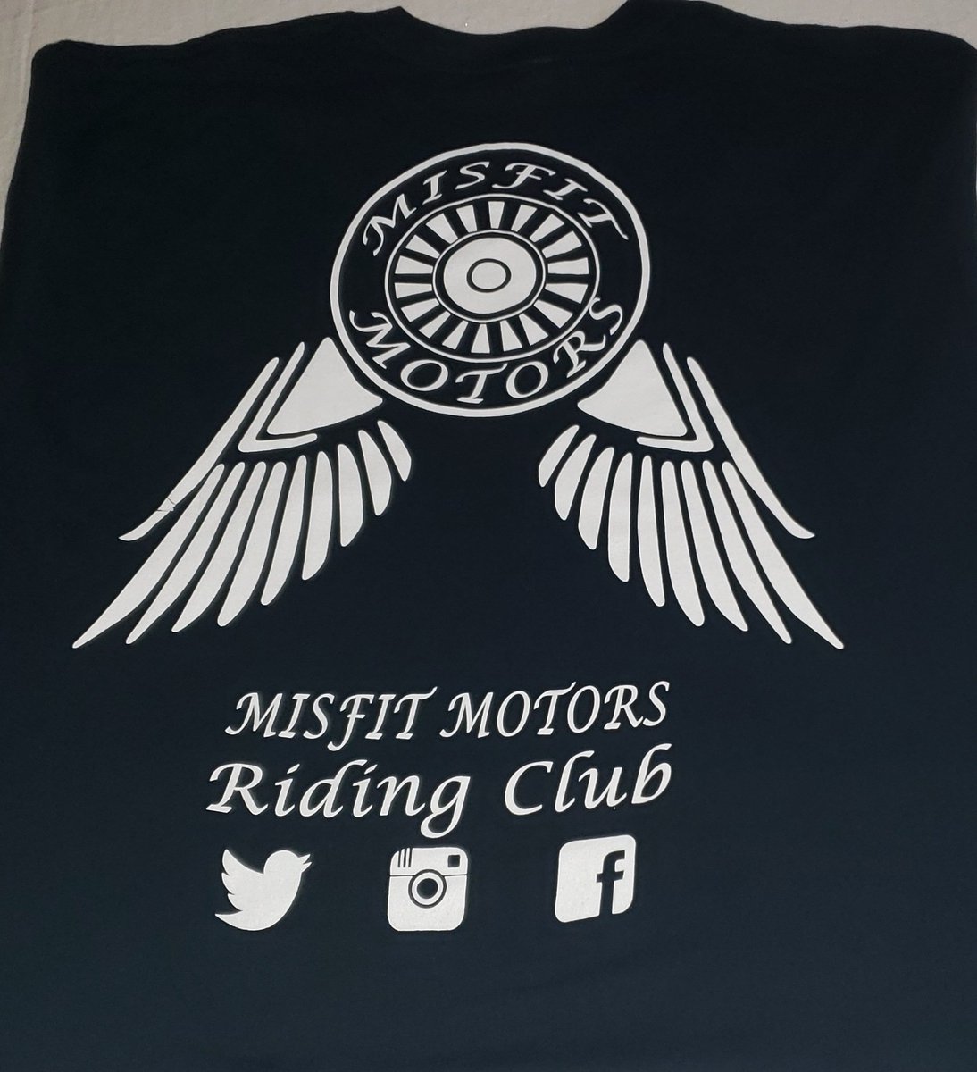 MisfitRiders's tweet photo. Want to come ride with us!! Well, we want you to too, and we want you look good doin' it. One random retweet in the lower 48 in the next 24 hrs will win this shirt. https://t.co/mPIL1ZkfK6