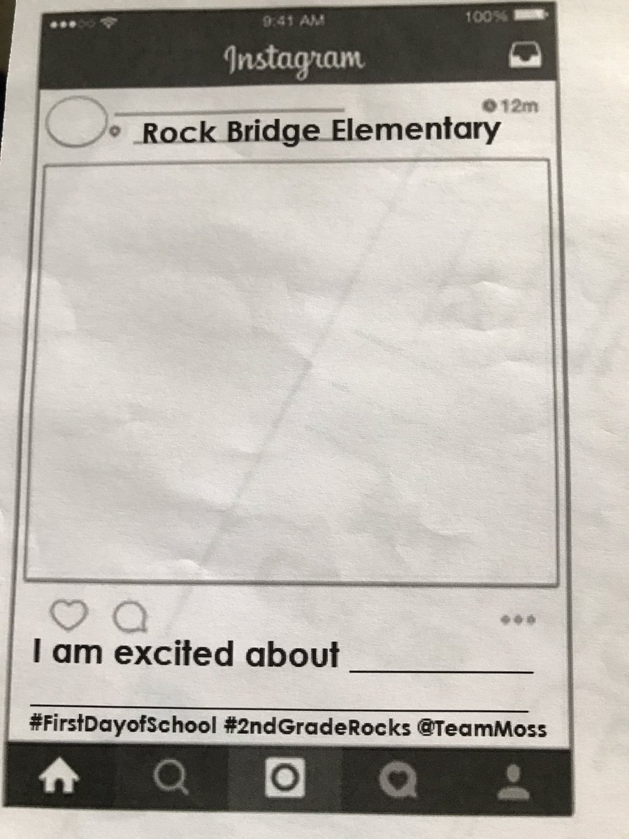 TeamMossRBE's tweet photo. Our 2nd grade Instaclass feed is filling up in the hallway! Ss wrote about what they are excited about in 2nd grade with #fdos2019 picture. Ps ask your child what they are excited about! #WeAreRBE https://t.co/GDcuQLyRVU