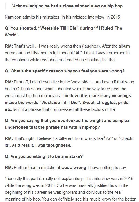read this and tell me that namjoon doesn't show deep understanding and growth that no one else in the kpop community showed.