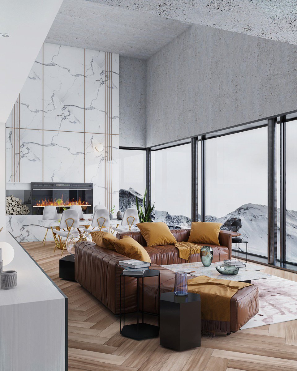 SONDAaeco's tweet image. ¡Feliz viernes! Descansa la vista en este paisaje invernal creado por Emir Canuzun.
#Autodesk #DesignVisualization #3ddesign #diseño3d #arquitectura #architecture