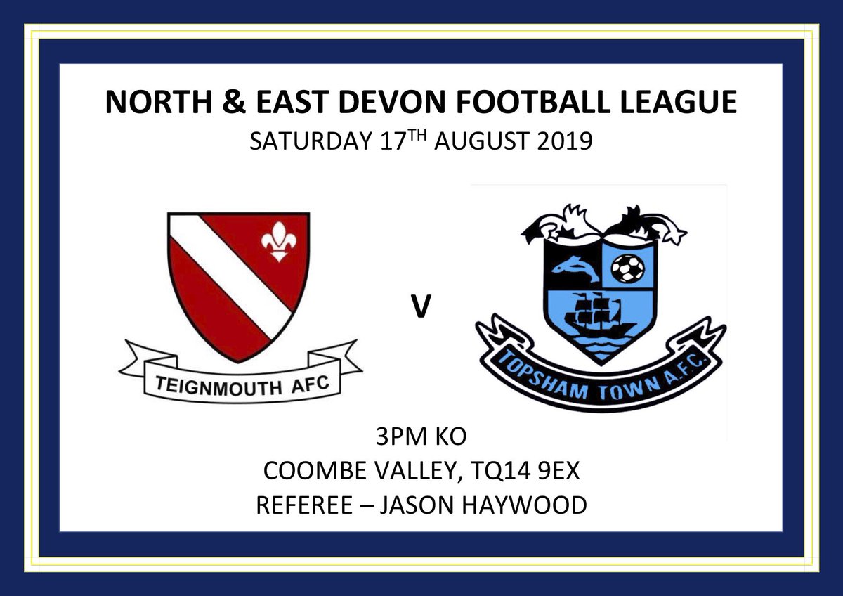 Come down and join the lads in the first @DFLeague2019 game of the season Away to <a href="/TeignsFC/">Teignmouth AFC</a>.
Hope you're all as buzzing as we are 🐝⚽️💛💙
#awaydays #initiationsforthenewbies #upthetops