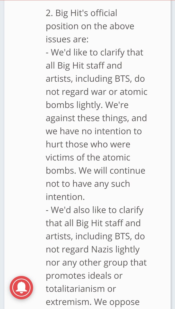 BH's statement and apology regarding both at#### sh### and Na## issues