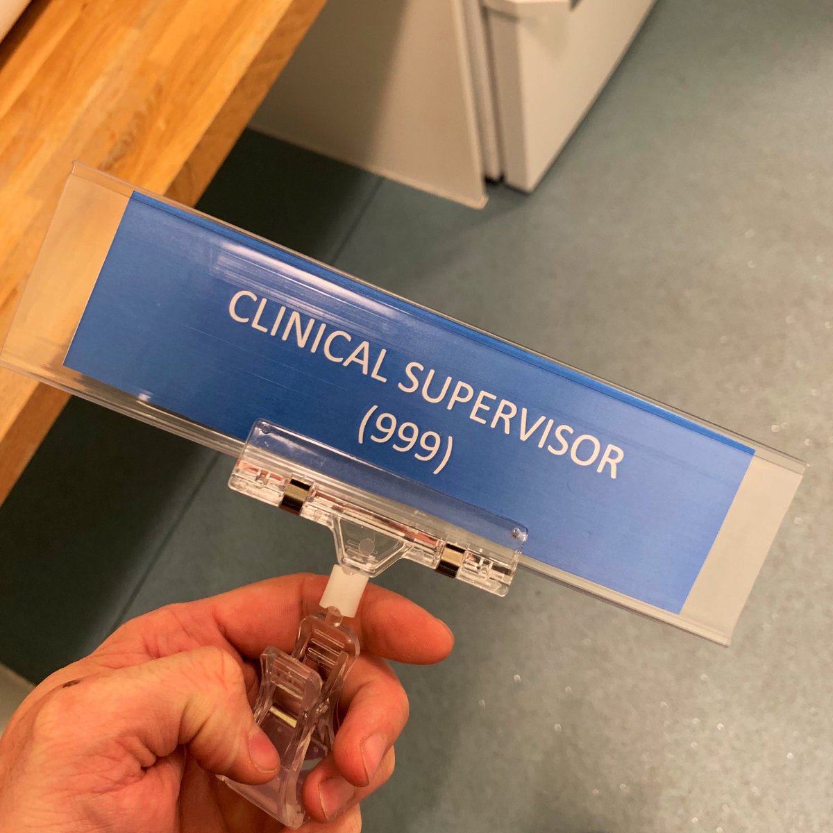 TomTheParamedic's tweet photo. With our increasingly diverse and evolving clinical team growing across 999 & 111 Integrated Urgent Care, the team asked for desk signs to easily identify roles... however I don’t think they’re taking it seriously 🤔 #EmergencyOperationsCentre #IUC #ClincialSupportDesk https://t.co/41rO1nPWEk