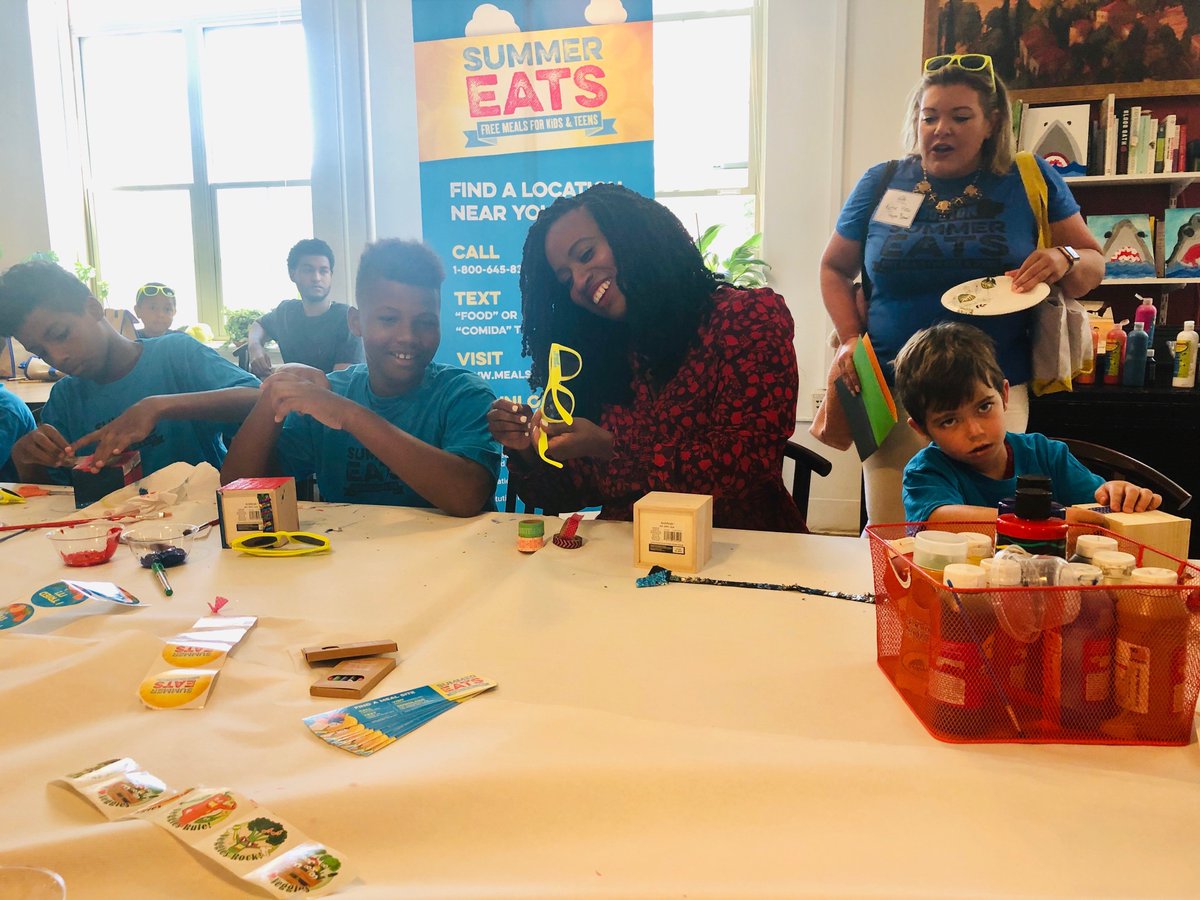 projectbread's tweet photo. Today, @RepPressley joined Project Bread, @BOSfoodaccess,@YMCA_Boston to visit #SummerEats sites in her district to hear the stories of families in the program. Thank you for helping us #RaisetheIssue of hunger in MA- your support is invaluable! Learn more:https://t.co/CNoPNXu128 https://t.co/vDpznnBRfh