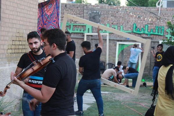 IQpeace's tweet photo. موسيقى ورسم وخشب وتصوير .. وكل فرق المهرجان يتعاونون سوية لهدف كبير هو السلام في #بغداد دار السلام 
#شبابنا_رواد_السلام #iqpeace #peaceday #peaceday2019 https://t.co/aIPnNPQEpU