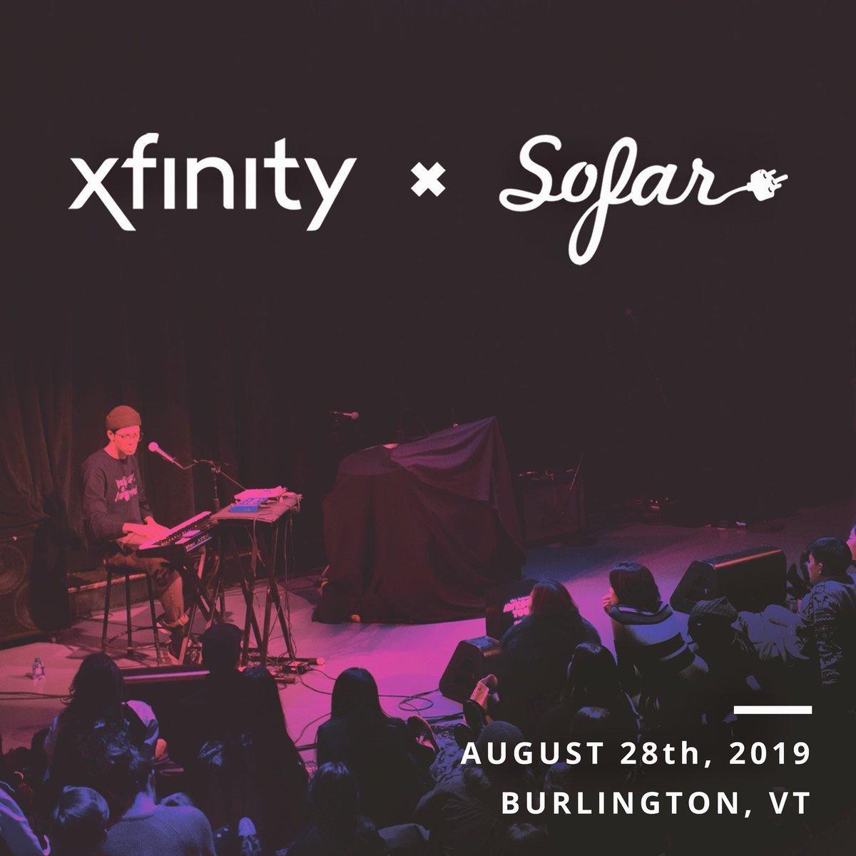 dwightandnicole's tweet photo. π₯We're playing a very special intimate show with @Xfinity and @SofarSounds in Burlington on August 28, and YOU can be there. Enter now to #WIN a pair of tickets: LINK TO COMP PAGE #XfinitySofar https://t.co/Hz1Uf78qPC