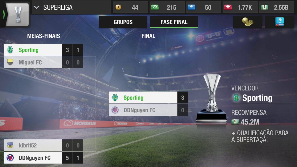 SportingTop's tweet photo. Superleague ✅

We deserved this and more.

Tomorrow we go again at Supercup 🤜🤛

#GreenWalll #TopEleven https://t.co/tX8TuUbggG
