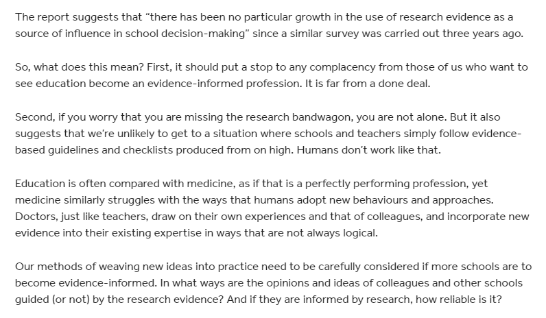 EducEndowFoundn's tweet photo. @Jonathan_Haslam Jonathan Haslam’s first choice of EEF resource is ‘Teachers’ Engagement with Research: what do we know? A research briefing’ (2019). It’s available to read here: https://t.co/HNp8cojbq8 https://t.co/ded0YAa2fa