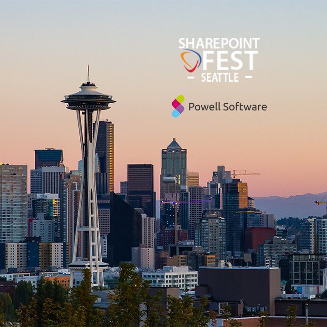 TechCon365's tweet photo. Thanks to everyone that came out to #SPFestSea! It was great meeting with everyone and learning more about your projects and needs. If you did not get a chance to meet the @PowellSoftware team, don’t hesitate to reach out: https://t.co/s0P7tVIcxp https://t.co/mDWnvixCFx