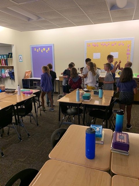 n_fifth's tweet photo. My sweet fifth graders doing a sequence line up of Cinderella for a class builder this afternoon. Their challenge? They had to do it silently!! We have had such a fun 3 days together. I can't wait for next week! #parkhillschools #UCGators https://t.co/xGrTWavtO0