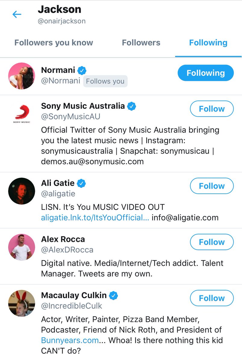 NormaniSocial's tweet photo. TWITTER | @Fun107 on-air personality @OnAirJackson followed Normani https://t.co/mnhSUMBMOO
