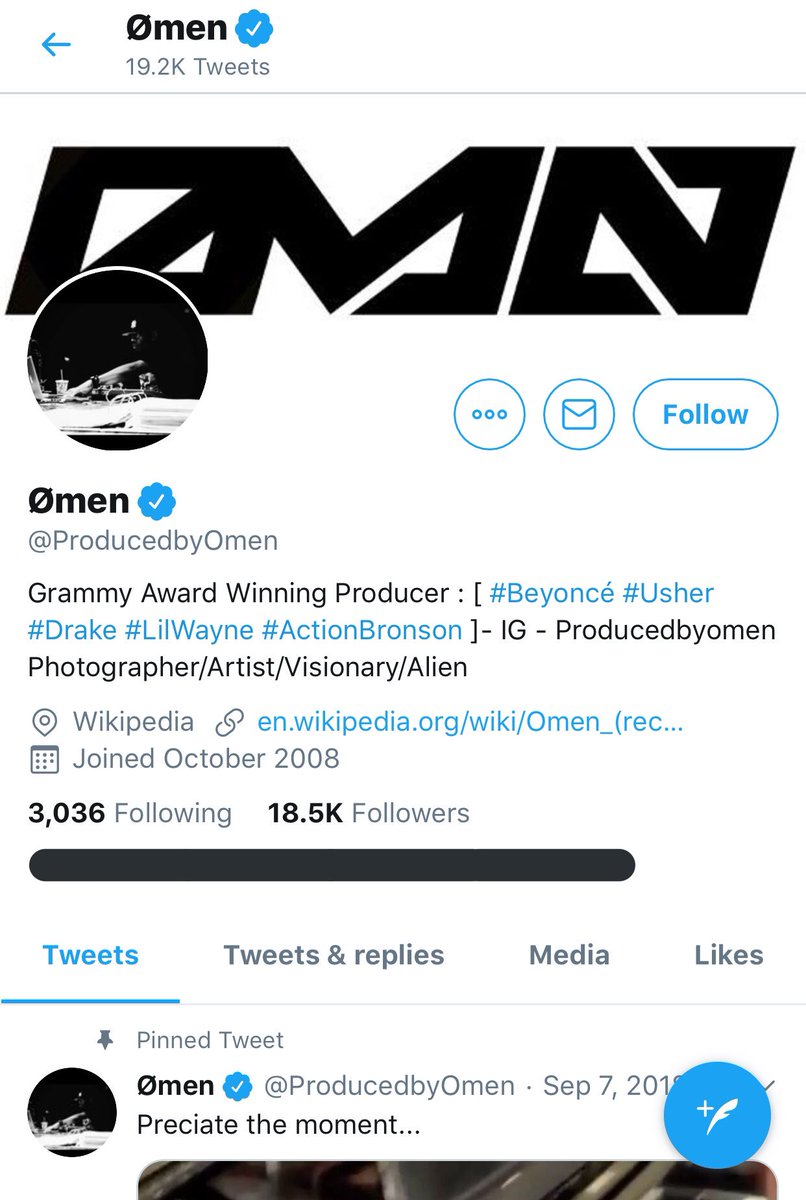 NormaniSocial's tweet photo. TWITTER | Producer @ProducedbyOmen followed Normani https://t.co/zbJcA9zDUF