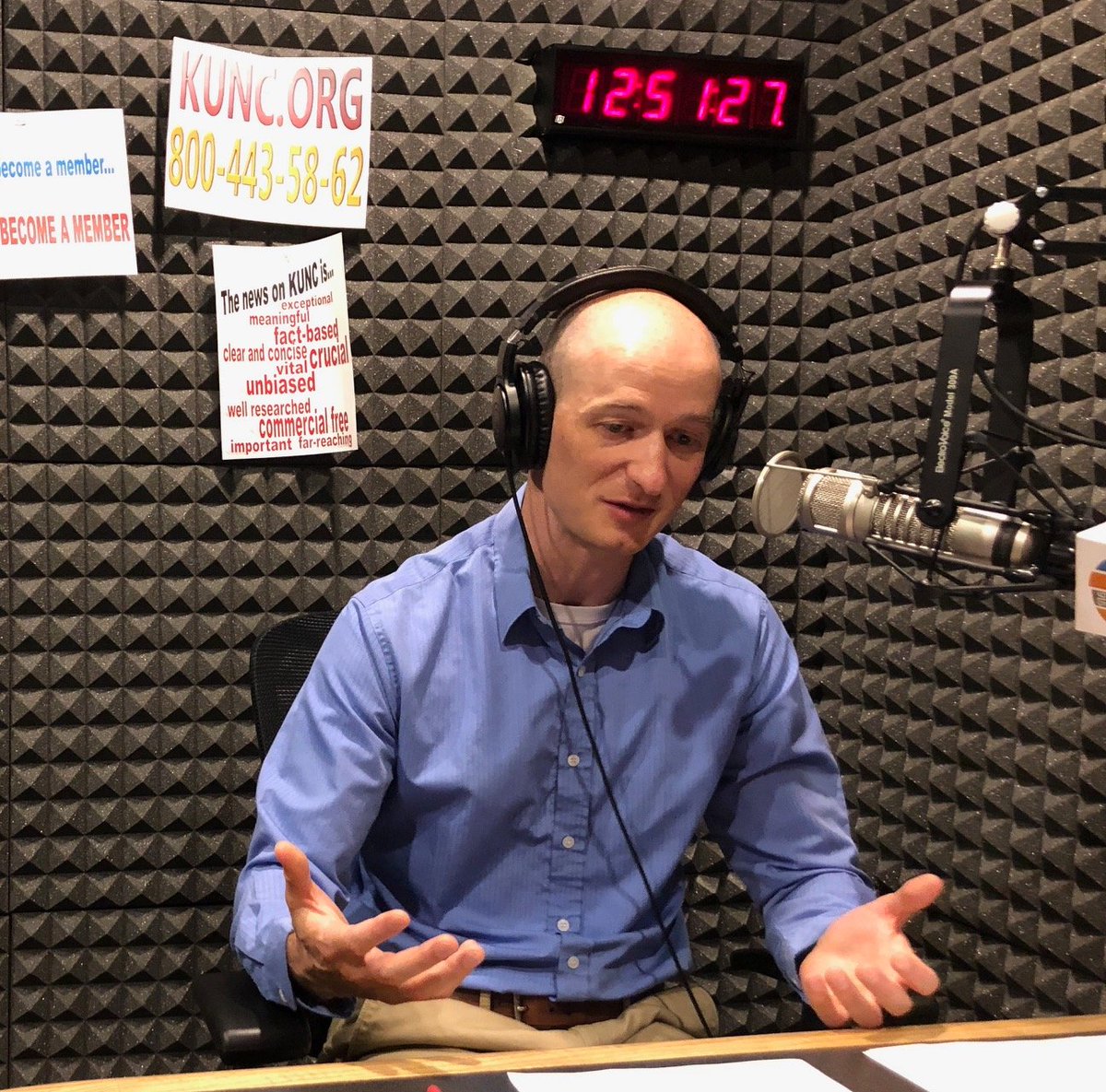 compriseagency's tweet photo. We had a great time today at the @KUNC studios supporting Ryan Said with our #client @VaisalaGroup during his live interview on @scifri. Listen here: https://t.co/d9Nwvl1a8c #Lightning #GLD360 https://t.co/sKU0wpdiVt