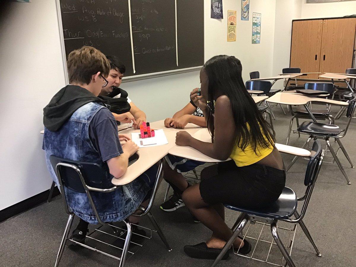 MrHajik's tweet photo. Awesome week of team building, problem solving, and hands on activities! My Geometry students loved rediscovering the joy of mathematics and working together! #onePHS #NoWorksheetsOnlyActivities #GrowthMindset #JoyOfMathematics #ILoveMathematicalPatterns https://t.co/xGO2OHkQzo