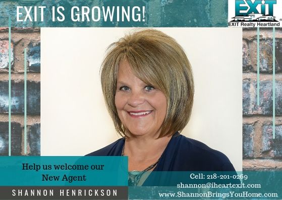 We are excited to announce our new Agent Shannon Henrickson. Welcome to the EXIT Realty Heartland family Shannon! 
facebook.com/Shannon-Henric…