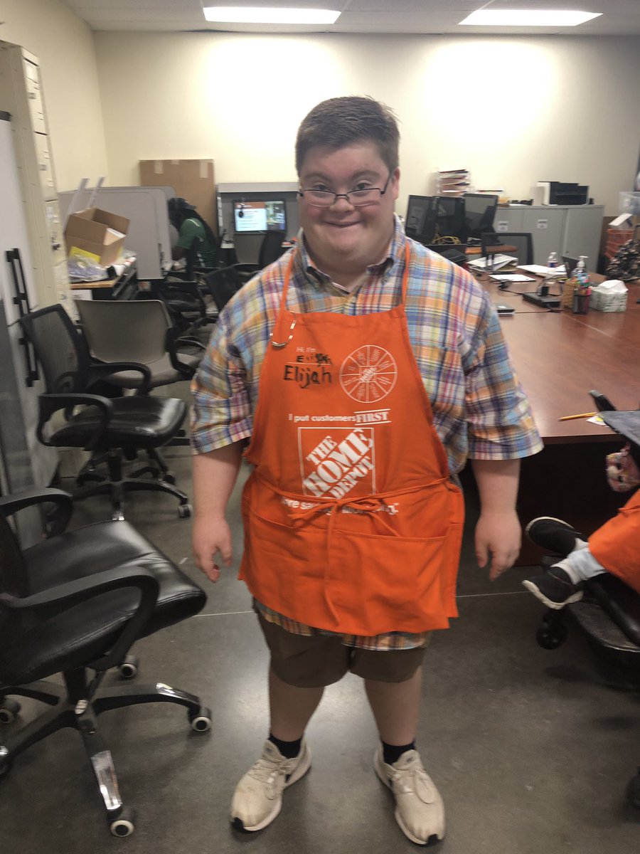 NoHoesNoah's tweet photo. so my brother started his job at home depot and he could not be more excited https://t.co/ch8ostDh9v