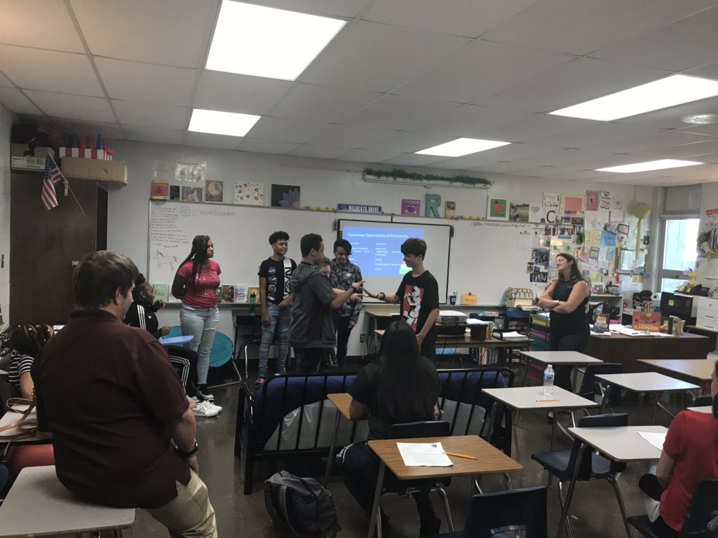 Strong instruction, team building, and high levels of engagement. AKA, a typical Friday afternoon in Freshman Academy. <a href="/Moore9Academy/">Freshman Academy</a> <a href="/mooremustangs/">THE Marion C. Moore</a> #KNOWmoore