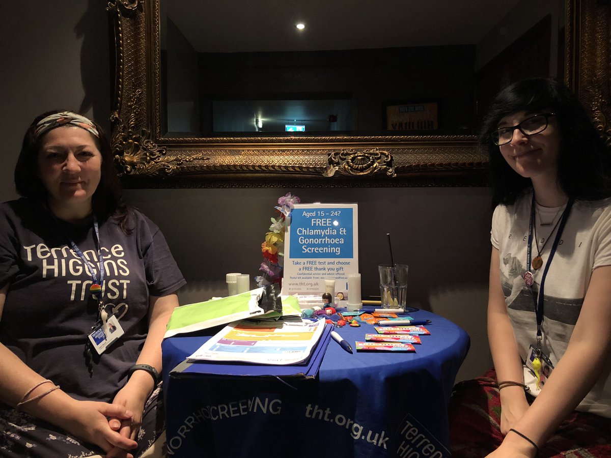 Excellent work from these two ladies tonight encouraging their target group to have a simple test to save their future, we’ll dine ladies 😃 tht.org.uk