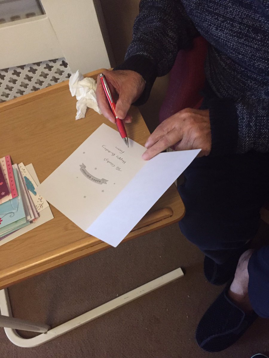 windsor_care's tweet photo. Busy morning at Windsor today. Started our day writing birthday cards for Gladys tomorrow for her 90th Birthday, followed by a little pampering for the ladies 💅💅#Activities# https://t.co/lcwlLGIwJy