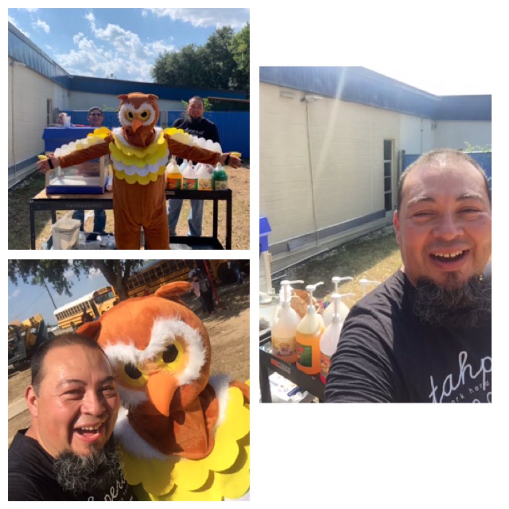 LiveOakAcademy1's tweet photo. Snow cones!!! Come get your snow cones and meet our mascot Ozzy the owl!!
#wiseowl #snowcones #ozzytheowl https://t.co/aEVyI7UFNw