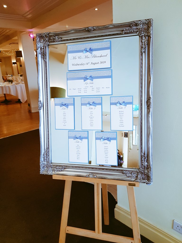 DesignsKapoki's tweet photo. Congratulations to the new Mr &amp; Mrs Blanshard who married at @BPoolCarousel Such a lovely colour and lovely venue 😍 #weddingstationery #weddingbreakfast #tableplan #affordablewedding https://t.co/DZAZTMQvnC