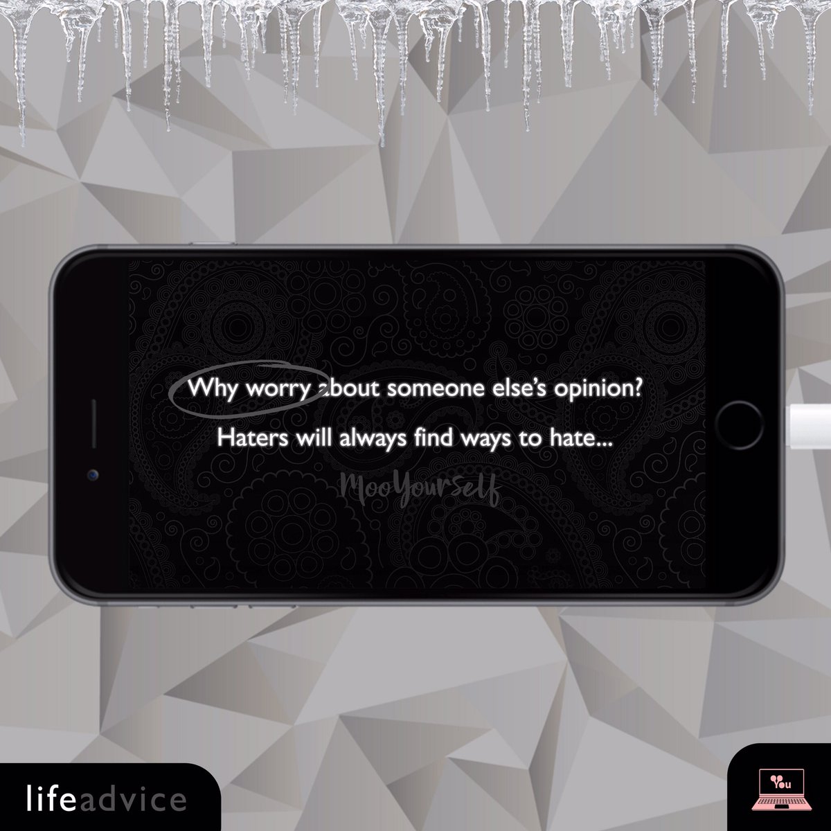 There's nothing else to add. • #LIFEADVICE

#Haters #Perspective #Success