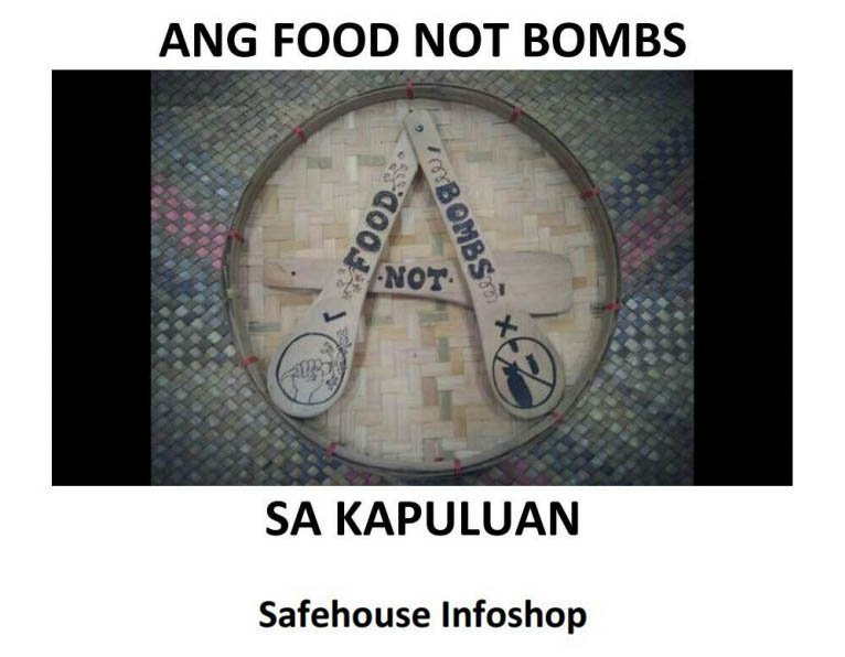 TheAgencyA's tweet photo. *sharing a lovely essay written in Tagalog/Filipino by Safehouse Infoshop's Taks Barbin on the praxis of #FoodNotBombs in the #archipelago colonially known as the #Philippines, in the face of party politics &amp; authoritarianism from the Left and the state!
https://t.co/KfeUYnSmRH https://t.co/00OByljyks
