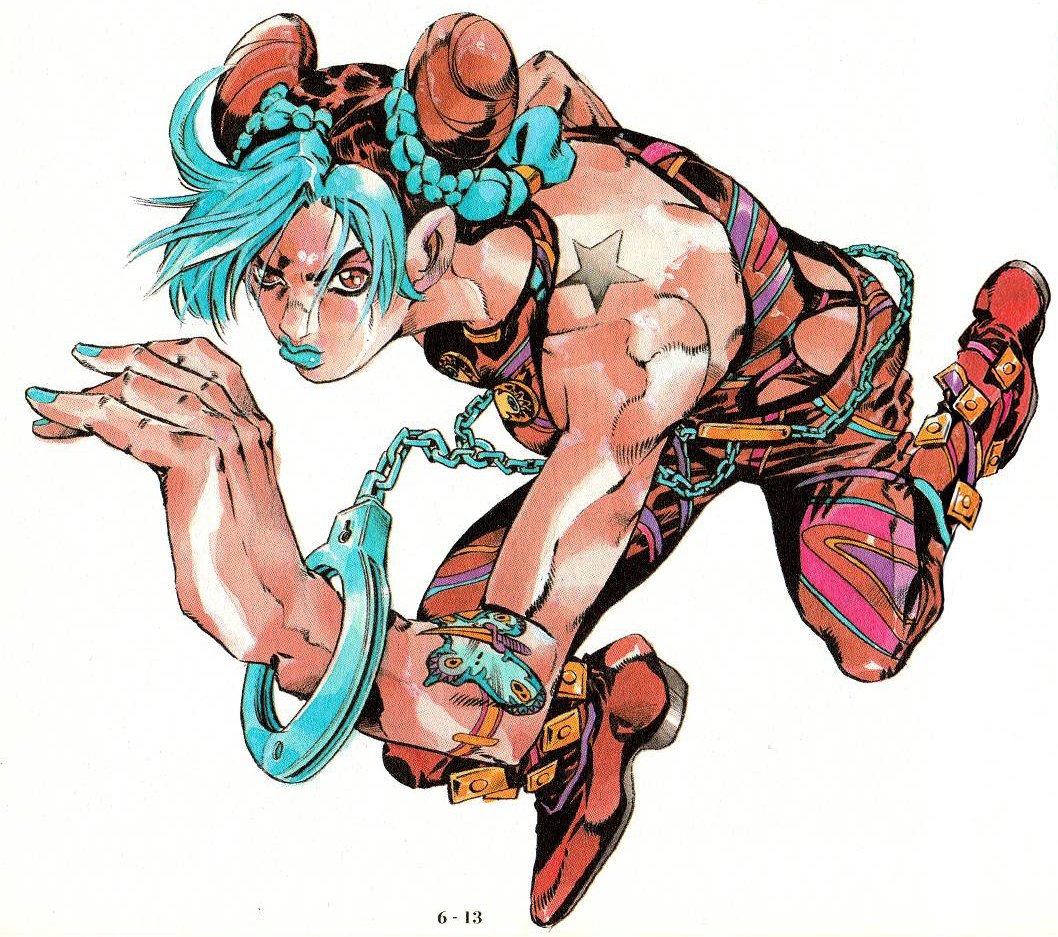 Jolyne Cujoh/Josuke Higashikata.