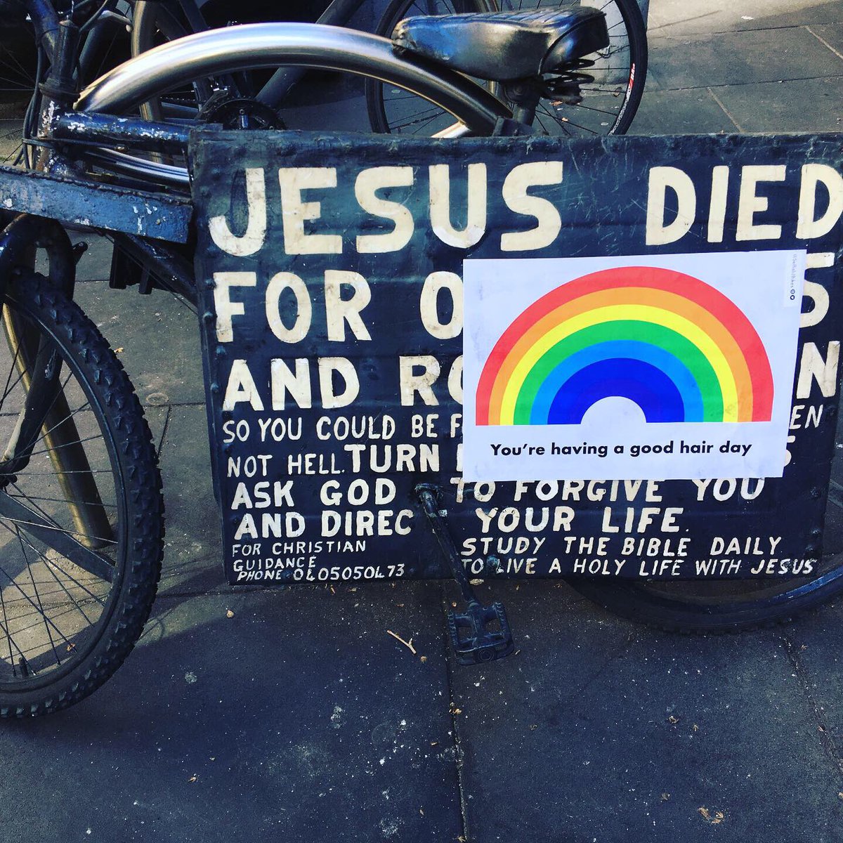 Selfish Jesus Bikes tweet media