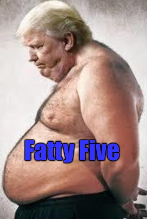 SereneWright's tweet photo. @realDonaldTrump Since your name leaves such a bad taste I don't speak it. Time to change it from #Trump aka "45" to #FattyFive !! https://t.co/oudqHnPasD