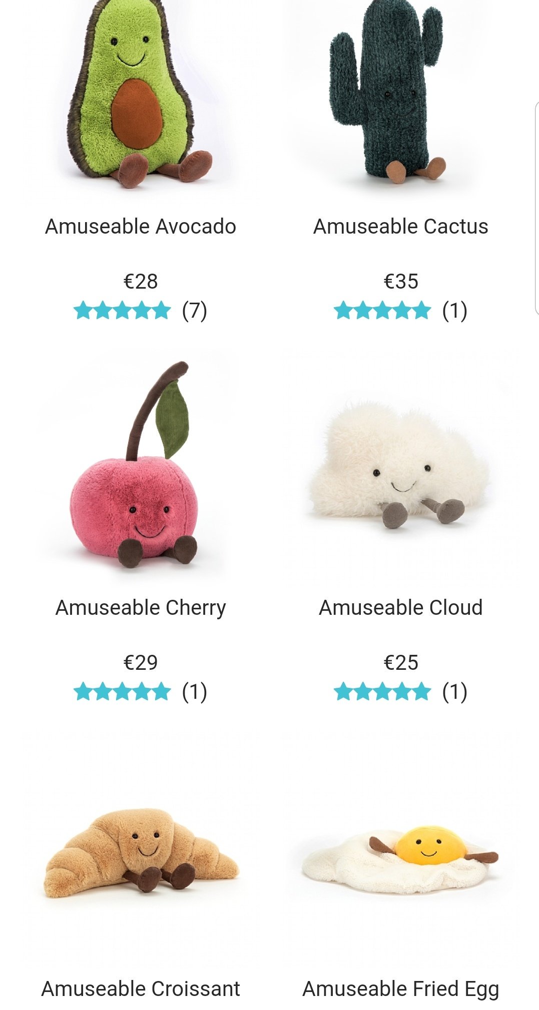 うちゃか アボカドのぬいぐるみはどこの という問い合わせがあったので紹介しておきます Jellycatというイギリスの ぬいぐるみ専門店です クロワッサンちゃん 目玉焼きちゃん 雲ちゃん アイスクリームちゃん 虹ちゃん 蚊ちゃんなど素敵でかわいく