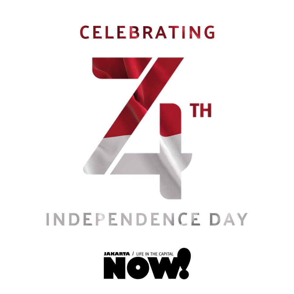 NOW_Jakarta's tweet photo. Happy Independence Day, everyone! Let's hope for the best for Indonesia.

#indonesia #independenceday #DirgahayuIndonesia #Dirgahayu74 #RI74 https://t.co/CB0thtuztT