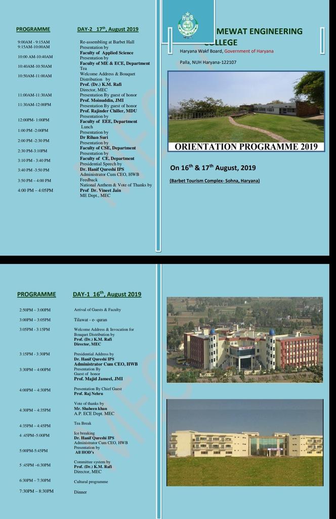 imteyazkhizar's tweet photo. Congrats @MECW_PallaNuh 4 holding a unique
#Faculty_Orientation at #Barbet under leadership of @DrHanifQ .
#HWB started #MEC as a #Mission
Wish #Conclave goes a long way 4 getting #MEC_mission accomplished .
@profwasim
@Farook01541786 @SaveWaqf https://t.co/pX4JWVUoWq