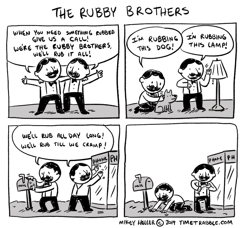 i drew a comic about the Rubby Brothers 