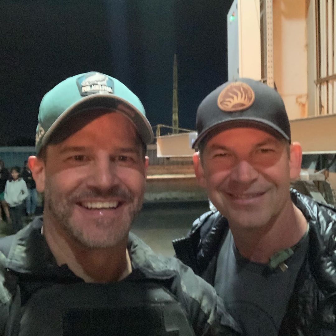 Day made!! Golden 💛 David Boreanaz &amp;  Mike Massa ✨✨ (dbodbo69 📷) #Angel #Bones #SEALteam #stunts