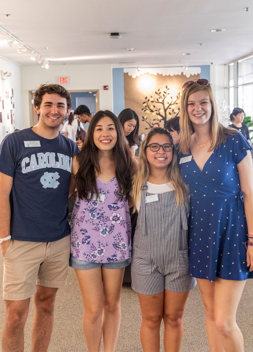 UNC's tweet photo. Few things help you feel more at home than new friends and great food! Thanks to @THB_UNC for today's wonderful International Student Meet &amp; Greet 💙

#UNCWOW2019 | #UNCwelcomehome | #UNC23 https://t.co/MWV1XGTyo7