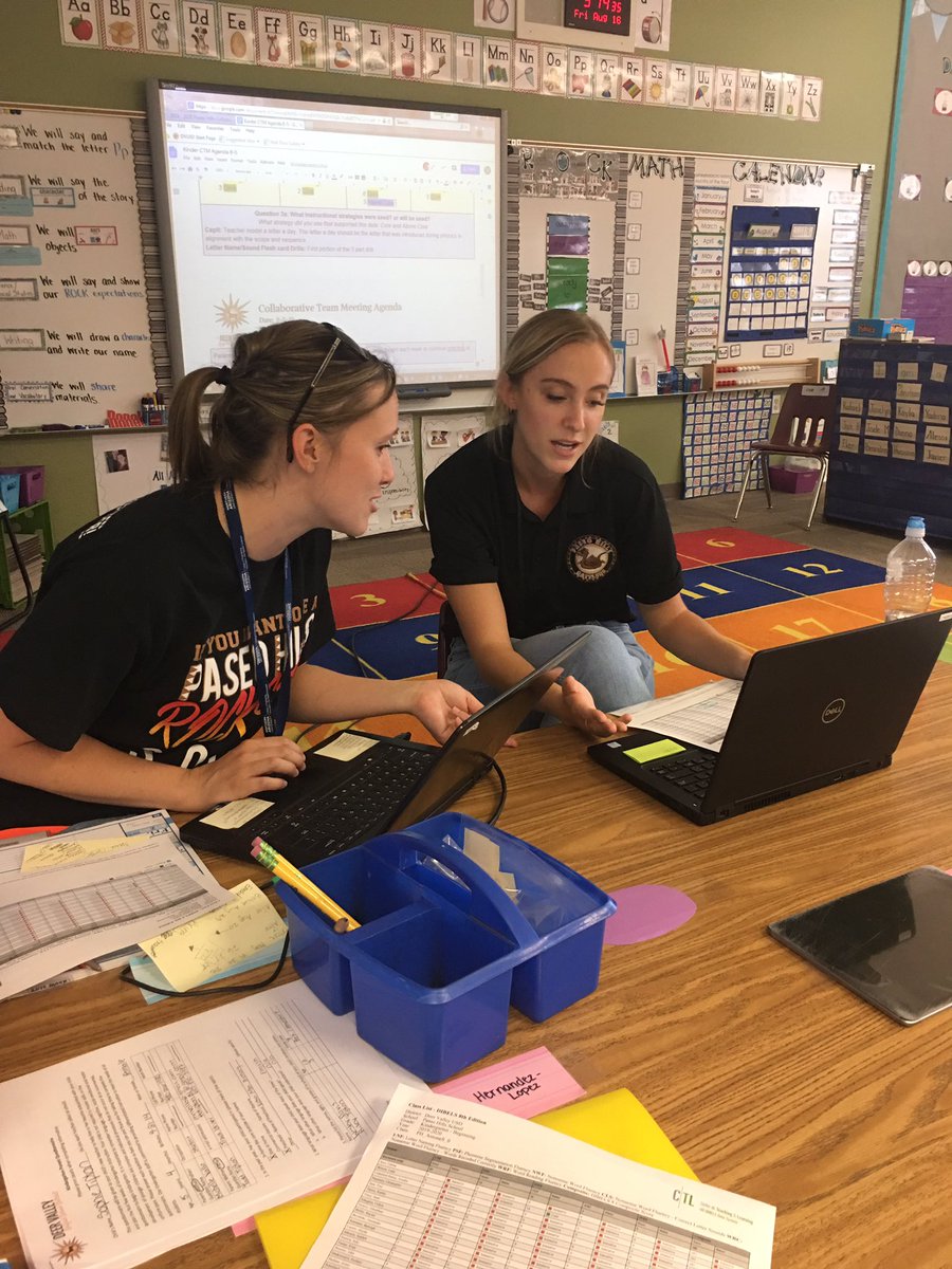 kinder_ph's tweet photo. Kinder teachers busy analyzing data to help support our students. @kinder_ph @DVUSD @PrincipalJHood @PaseoRattlers @JenArrieta8 #ShineOnPaseo #extraordinary https://t.co/VuckiXTXc4