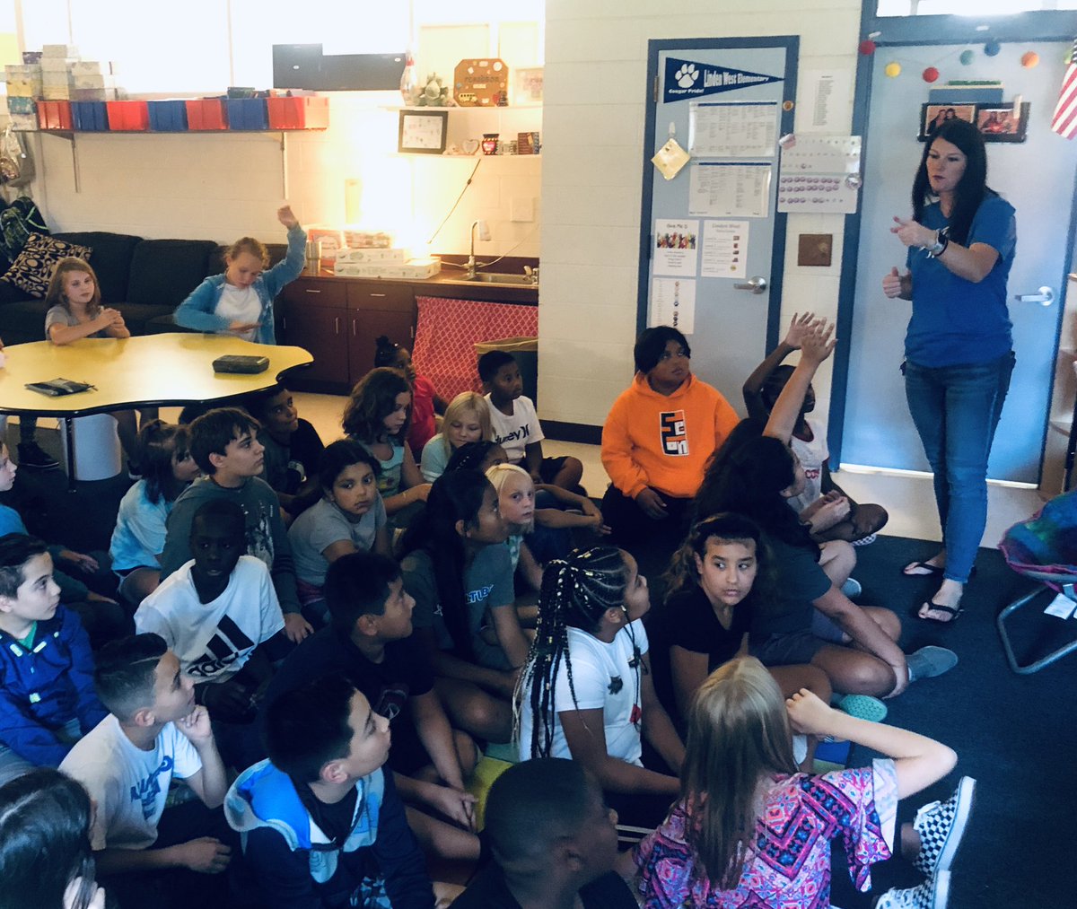 Co-teaching a lesson with <a href="/MsFerguson87/">Jamie Ferguson</a>! Students loved the discourse in class and it was an amazing way to launch social studies!