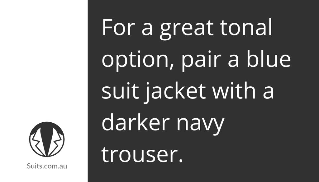 suitscomau's tweet photo. "A distinct change in colour, such as a royal blue jacket with navy pants works well, as does a shift in texture and pattern." https://t.co/8CQWjxfeGY #Suit #SuitColours #SuitSeparates https://t.co/AB1HQo9r6V